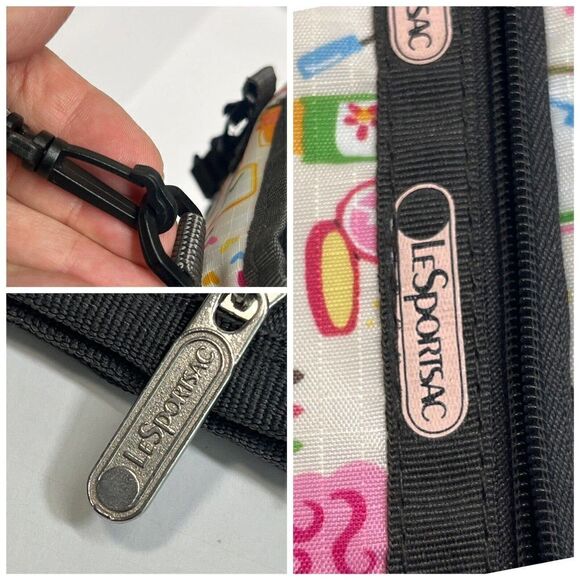 LeSportsac Small Crossbody Wallet Beauty Cosmetics Hair Stylist Rare Eyelash - Picture 10 of 16